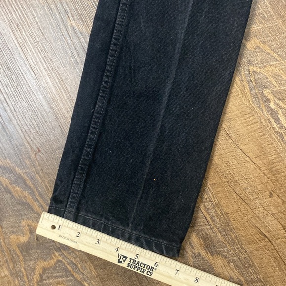 1999 VINTAGE LEVI’S 512 SLIM FIT STRAIGHT LEG HIGH WAISTED CREASED BLACK WASHED - Picture 16 of 16